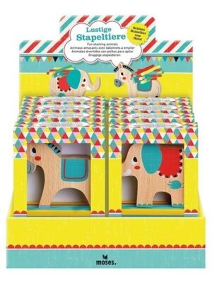 ΠΑΙΧΝΙΔΙ ΞΥΛΙΝΟ ΙΣΟΡΡΟΠΙΑΣ MOSES FUN STACKING ANIMAL