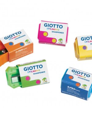 Ξύστρα Giotto πλαστική (5 φλούο χρώματα)