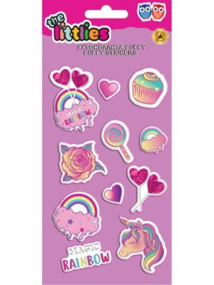 STICKERS PUFFY 10X22CM LOLLIPOP THE LITTLIES