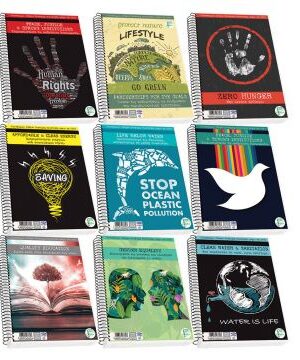 Τετράδιο Skag Σπιράλ SAVE EARTH A4 4Θεμάτων
