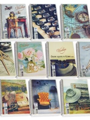 Τετράδιο Skag Σπιράλ VINTAGE 17X25 2Θεμάτων