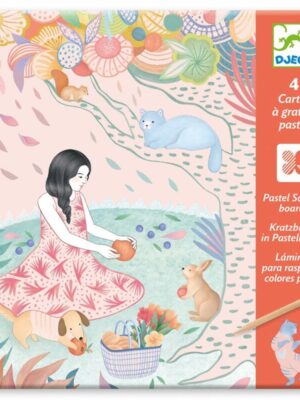 Djeco Ανακαλύπτω ξύνοντας την εικόνα Πικ νικ στο Δάσος