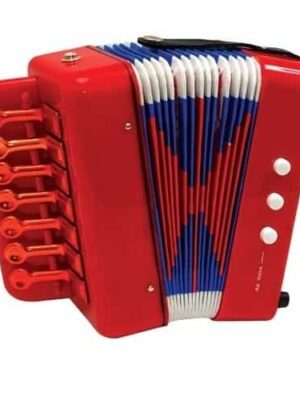 Κόκκινο ακορντεόν με 7 πλήκτρα