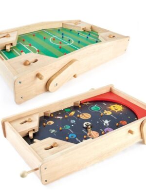 PIN TOYS ΞΥΛΙΝΟ ΠΟΔΟΣΦΑΙΡΑΚΙ-ΦΛΙΠΕΡΑΚΙ 2 ΣΕ1 ΜΑΣΙΦ