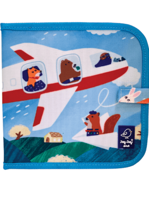 Jaq Jaq Bird   Βιβλίο ζωγραφικής μαυροπίνακας με κιμωλίες Friends Airplanes