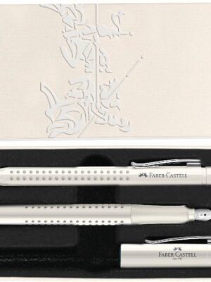 Faber Castell σετ πένα και στυλό grip Λευκό