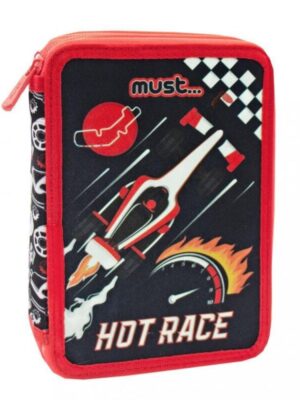 Must Κασετίνα Διπλή Γεμάτη Glow In The Dark Hot Race