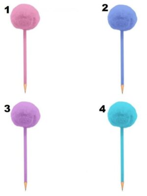 Μολύβι The Littlies PomPom Διάφορα Χρώματα