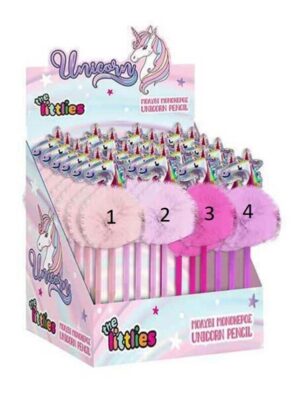 Μολύβι Unicorn με γουνάκι 4 Χρώματα