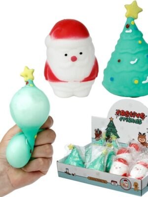 Squeezy Christmas Tree and Santa Toy