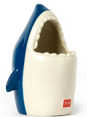 Μολυβοθήκη Legami από Κεραμικό Υλικό Desk Friends σε Μπλε χρώμα Shark