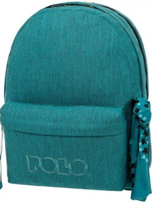 ΣΑΚΙΔΙΟ POLO ORIGINAL DOUBLE SCARF 2 ΘΕΣΕΩΝ ΜΕ ΜΑΝΤΗΛΙ JEAN ΜΠΛΕ