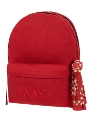 Polo Τσάντα Πλάτης Original Double Scarf Κόκκινο Σκούρο