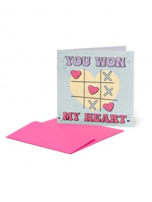 ΜΙΚΡΗ ΕΥΧΕΤΗΡΙΑ ΚΑΡΤΑ ΑΓΑΠΗΣ LEGAMI GREETING CARD  TIC TAC TOE