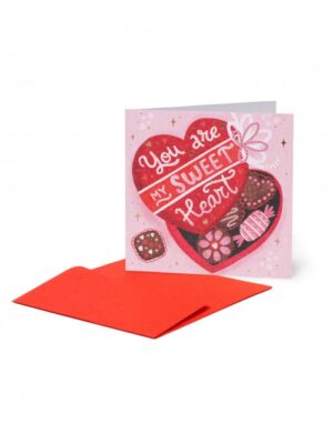 ΜΙΚΡΗ ΕΥΧΕΤΗΡΙΑ ΚΑΡΤΑ ΑΓΑΠΗΣ LEGAMI GREETING CARD  CHOCOLATE BOX
