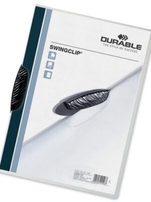 ΝΤΟΣΙΕ ΠΛΑΣΤΙΚΟ ΜΠΑΡΑ DURABLE SWINGCLIP ΔΙΑΦΑΝΗ CLEAR ΜΑΥΡΗ ΠΙΑΣΤΡΑ