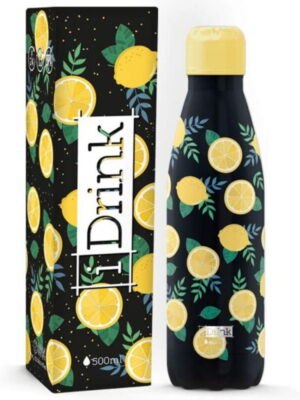 ΜΠΟΥΚΑΛΙ ΘΕΡΜΟΣ ΑΠΟ ΑΝΟΞΕΙΔΩΤΟ ΑΤΣΑΛΙ I DRINK 500ml  LEMON