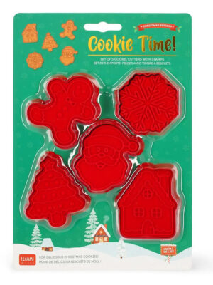 LEGAMI ΣΕΤ 5 ΚΟΦΤΕΣ ΜΠΙΣΚΟΤΩΝ ΜΕ ΣΦΡΑΓΙΔΑ COOKIE TIME  CHRISTMAS