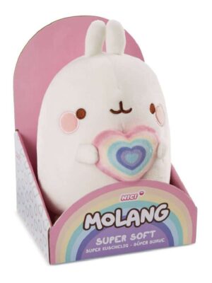 NICI ΛΟΥΤΡΙΝΟ 24 εκ  MOLANG ΜΕ ΠΟΛΥΧΡΩΜΗ ΚΑΡΔΙΑ ΣΕ ΚΟΥΤΙ ΔΩΡΟΥ