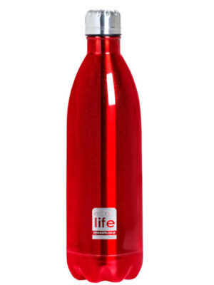Lifegreen Μπουκάλι Θερμός Red Metallic 1lt