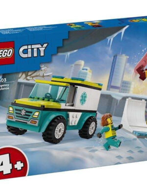 60403 Lego City Emergency Ambulance And Snowboarder