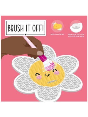 Makeup Brush Cleaning MatBrush it Off Flower  Legami