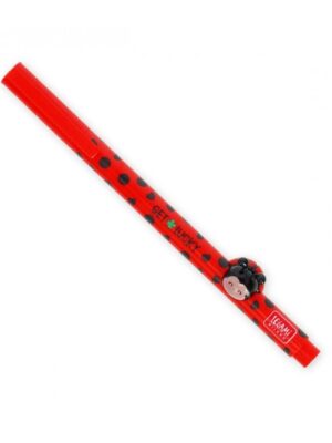 ΣΤΥΛΟ GEL ΜΕ ΔΙΑΚΟΣΜΗΤΙΚΟ ΖΩΑΚΙ LEGAMI GEL PEN   LOVELY FRIENDS LADY BUG ΠΑΣΧΑΛΙΤΣΑ 0,5 ΚΟΚΚΙΝΗ ΓΡΑΦΗ