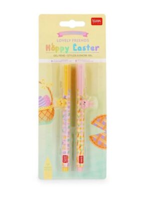 Σετ 2 στιλό gel 0,5mm Legami  Hoppy Easter 2026