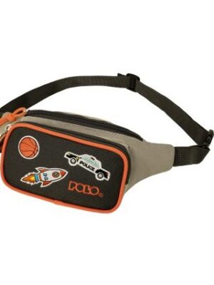 Polo Παιδικό Τσαντάκι Μέσης Μπανάνα Kiddo II Ανθρακί