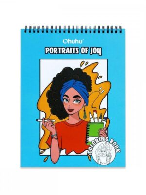 OHUHU BLEEDPROOF COLORING BOOK PORTRAITS OF JOY