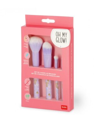 ΣΕΤ 4 ΠΙΝΕΛΑ ΜΑΚΙΓΙΑΖ LEGAMI OH MY GLOW   SET OF 4 MAKEUP BRUSHES  BEE