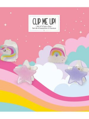 ΚΛΙΠ ΓΙΑ ΜΑΛΛΙΑ LEGAMI  CLIP ME UP  SET OF 4 MINI HAIR CLIPS  UNICORN