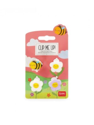 ΚΛΙΠ ΓΙΑ ΜΑΛΛΙΑ LEGAMI  CLIP ME UP  SET OF 4 MINI HAIR CLIPS  BEE