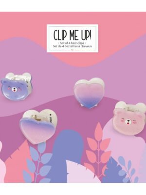 ΚΛΙΠ ΓΙΑ ΜΑΛΛΙΑ LEGAMI  CLIP ME UP  SET OF 4 MINI HAIR CLIPS  TEDDY