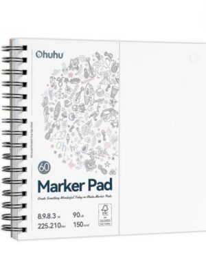 Ohuhu Marker Bleedproof Sketchbook Σπιράλ 22.5x21cm 150gr 60φ